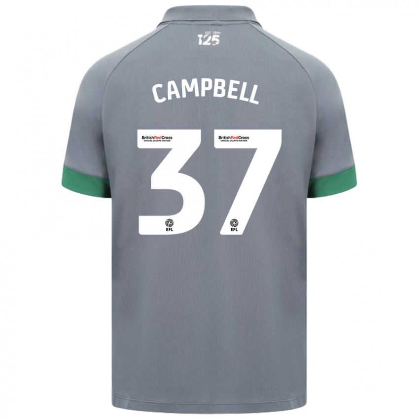 Niño Camiseta Vontae Daley-Campbell #37 Gris Oscuro 2ª Equipación 2024/25 La Camisa Perú