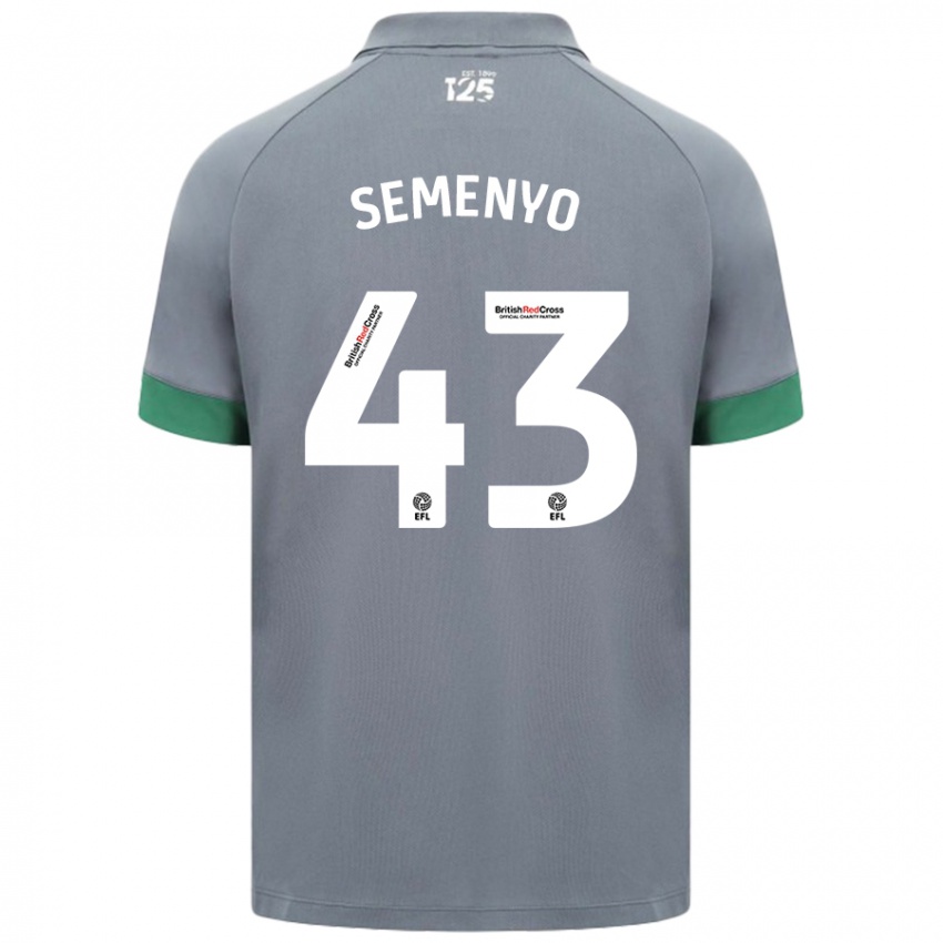 Niño Camiseta Jai Semenyo #43 Gris Oscuro 2ª Equipación 2024/25 La Camisa Perú