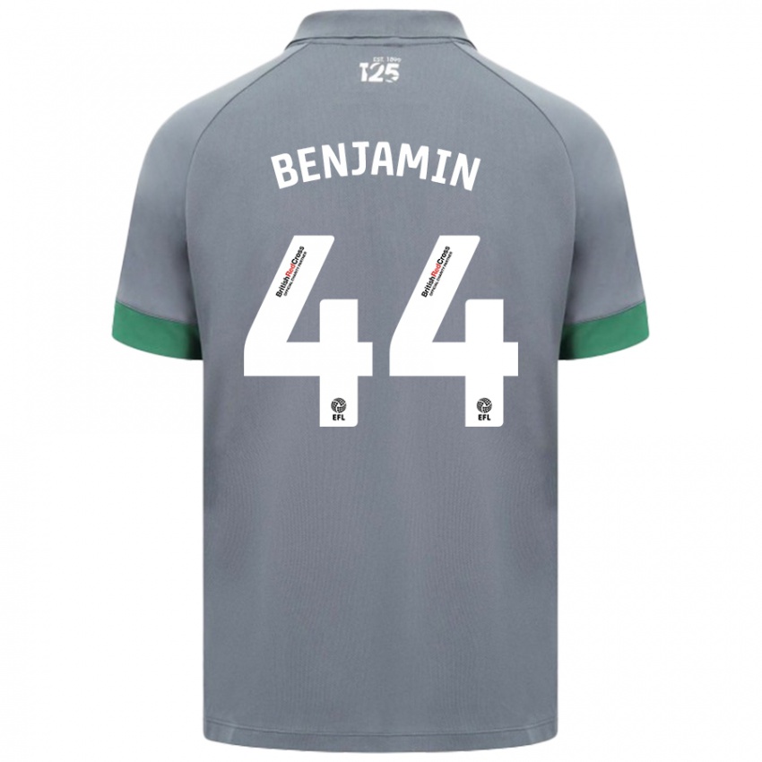 Niño Camiseta Xavier Benjamin #44 Gris Oscuro 2ª Equipación 2024/25 La Camisa Perú