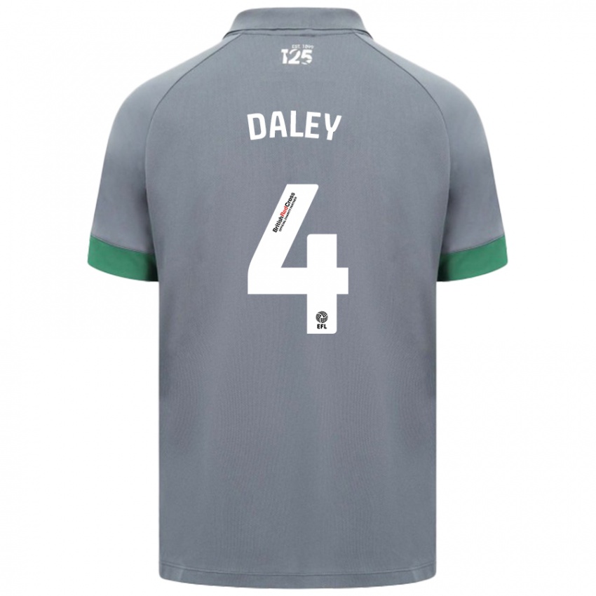 Niño Camiseta Hannah Daley #4 Gris Oscuro 2ª Equipación 2024/25 La Camisa Perú