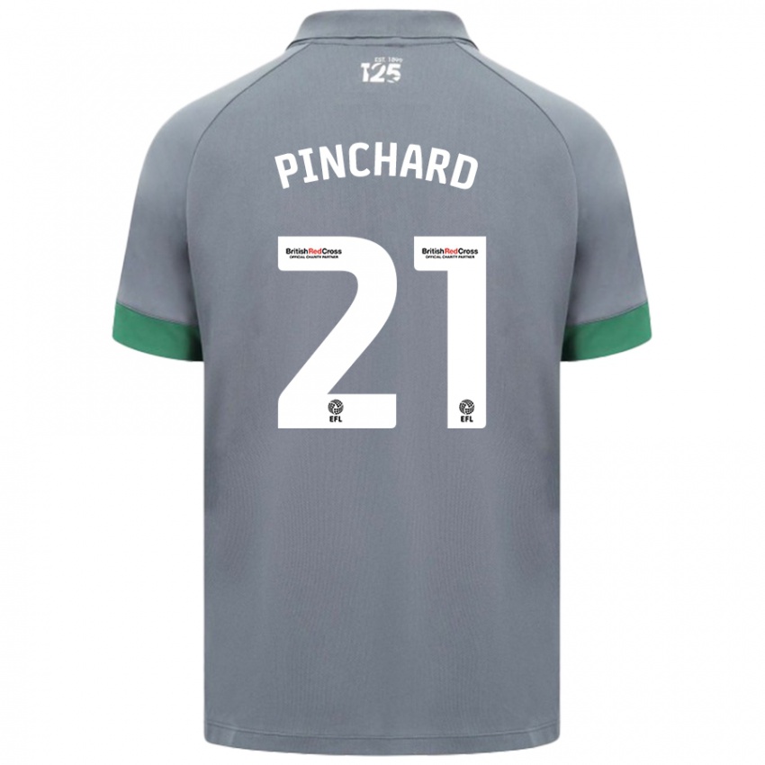 Niño Camiseta Cerys Pinchard #21 Gris Oscuro 2ª Equipación 2024/25 La Camisa Perú