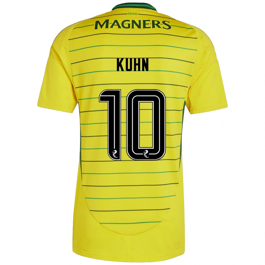 Niño Camiseta Nicolas Kühn #10 Amarillo 2ª Equipación 2024/25 La Camisa Perú