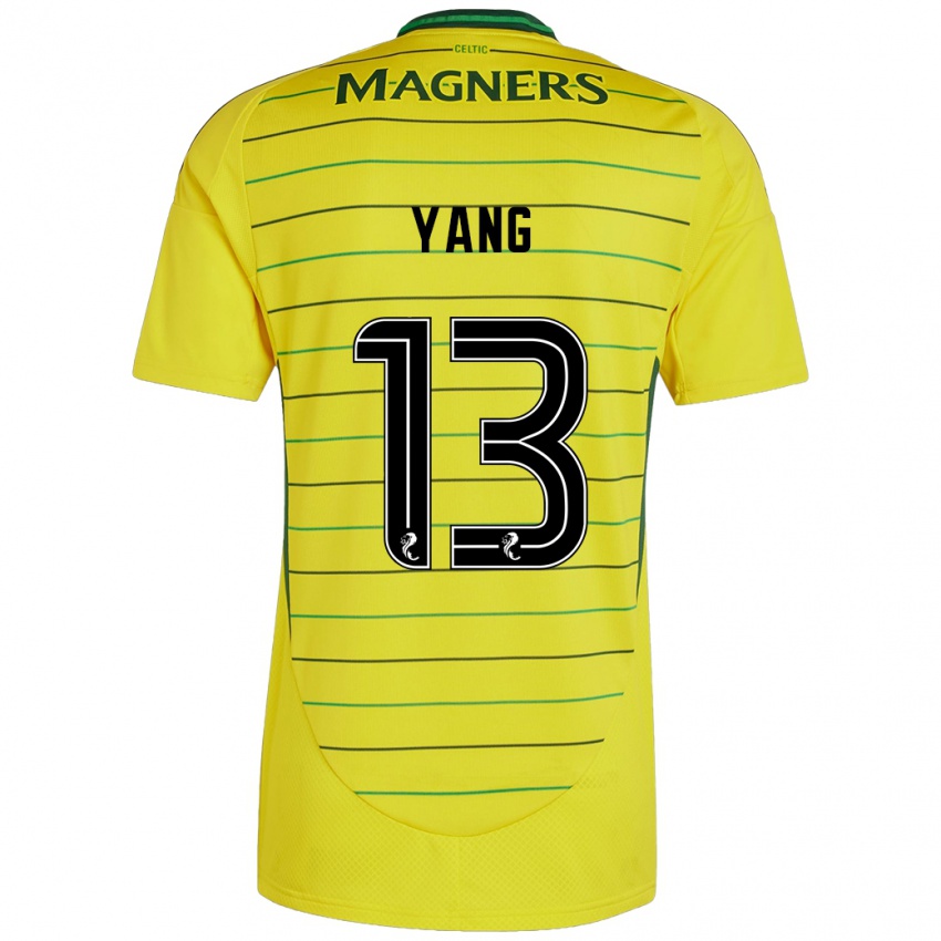 Niño Camiseta Hyun-Jun Yang #13 Amarillo 2ª Equipación 2024/25 La Camisa Perú