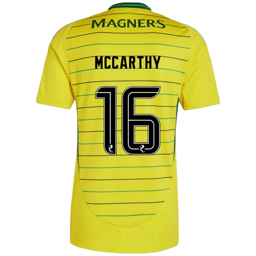 Niño Camiseta James Mccarthy #16 Amarillo 2ª Equipación 2024/25 La Camisa Perú