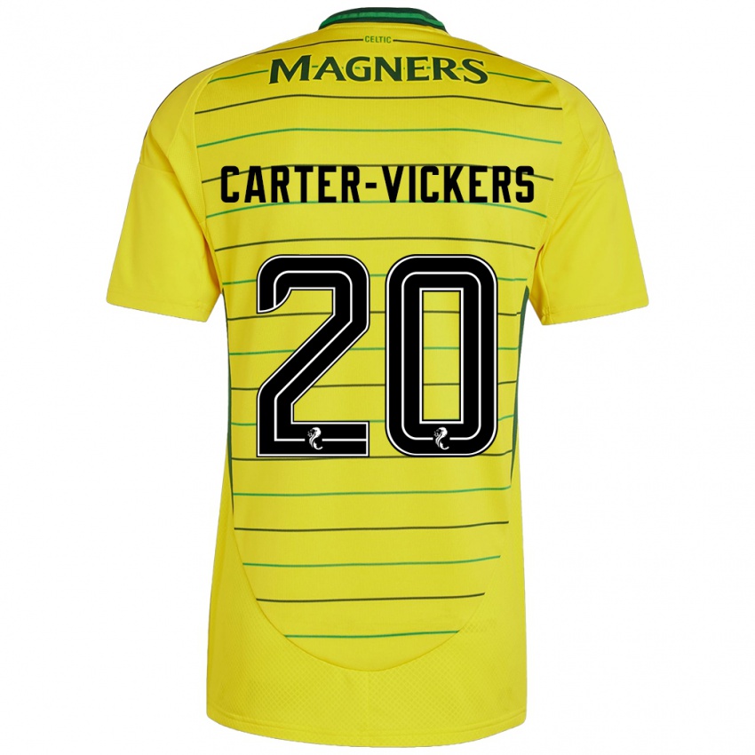 Niño Camiseta Cameron Carter-Vickers #20 Amarillo 2ª Equipación 2024/25 La Camisa Perú