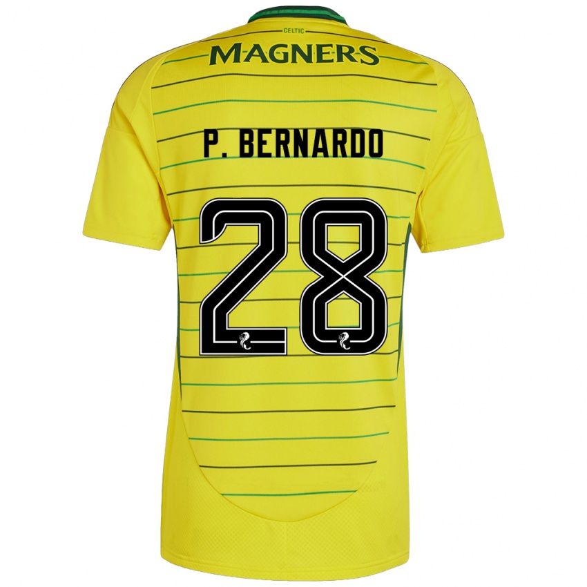 Niño Camiseta Paulo Bernardo #28 Amarillo 2ª Equipación 2024/25 La Camisa Perú