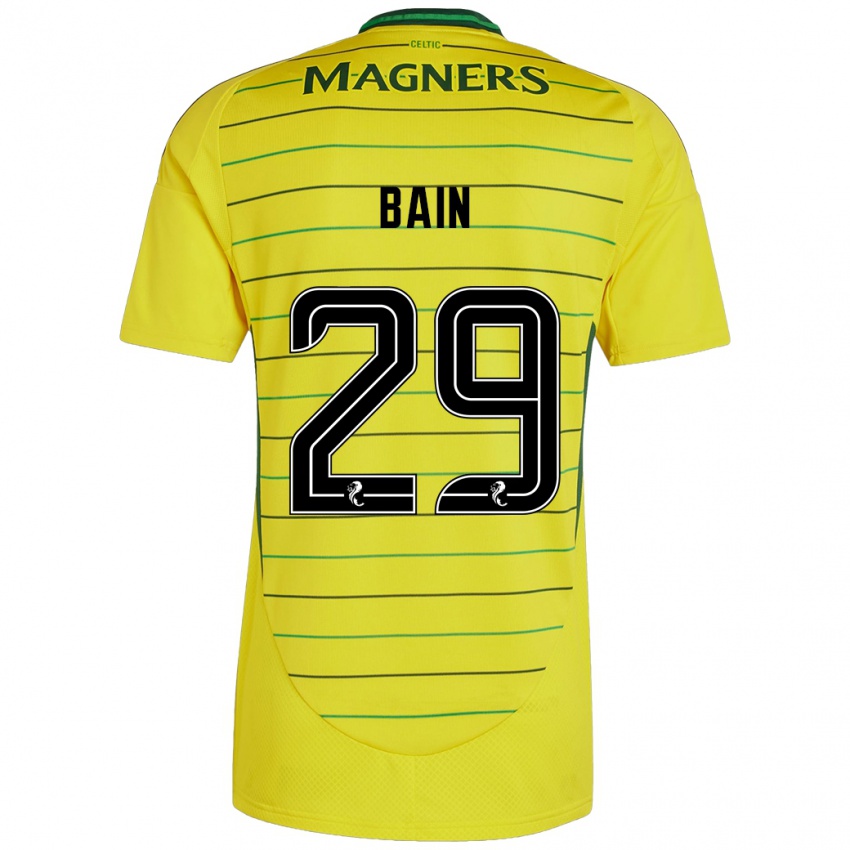 Niño Camiseta Scott Bain #29 Amarillo 2ª Equipación 2024/25 La Camisa Perú