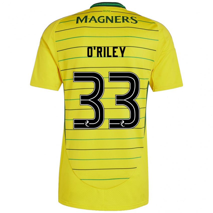 Niño Camiseta Matt O'riley #33 Amarillo 2ª Equipación 2024/25 La Camisa Perú