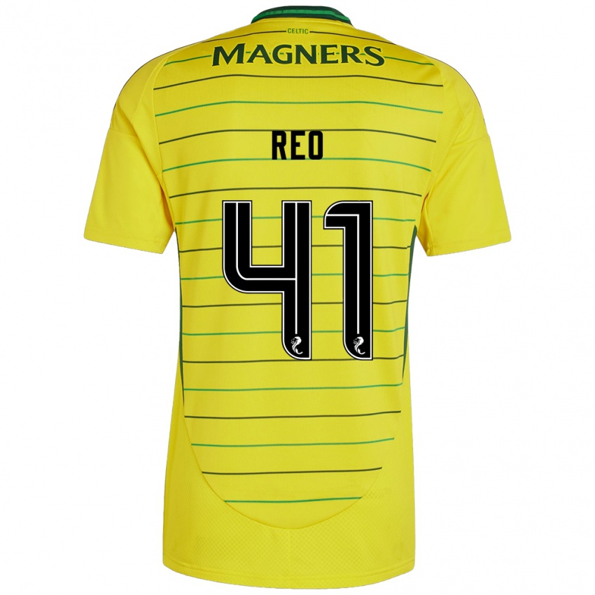 Niño Camiseta Reo Hatate #41 Amarillo 2ª Equipación 2024/25 La Camisa Perú