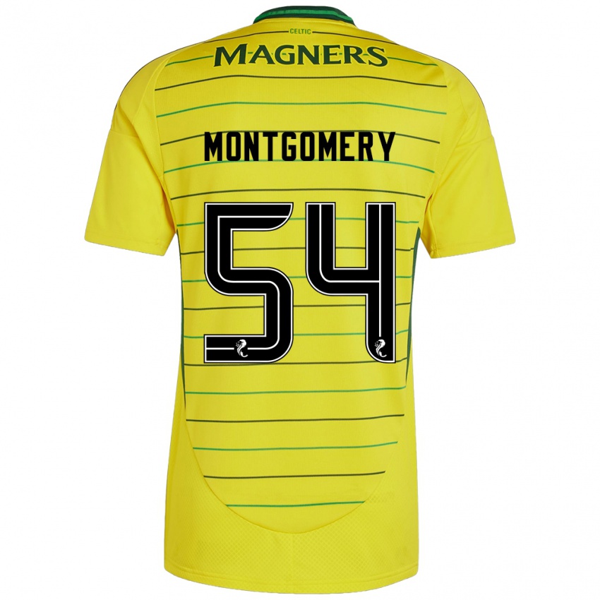 Niño Camiseta Adam Montgomery #54 Amarillo 2ª Equipación 2024/25 La Camisa Perú