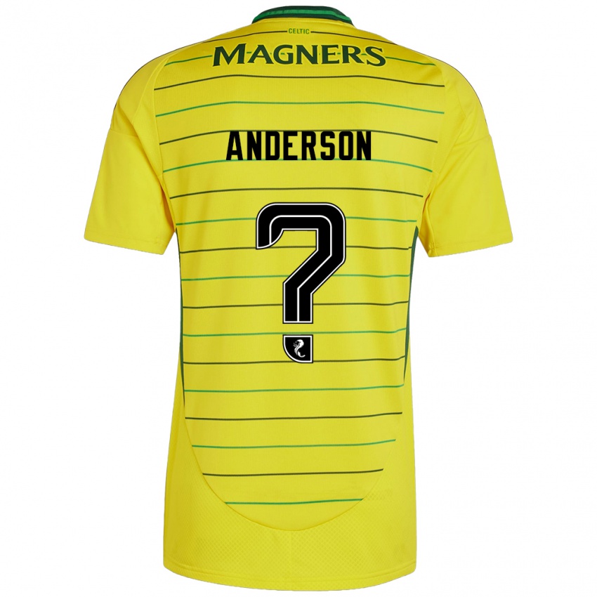 Niño Camiseta Matthew Anderson #0 Amarillo 2ª Equipación 2024/25 La Camisa Perú