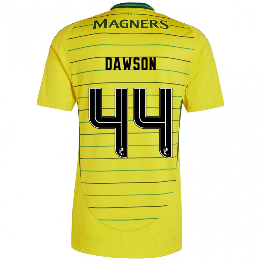 Niño Camiseta Joey Dawson #44 Amarillo 2ª Equipación 2024/25 La Camisa Perú