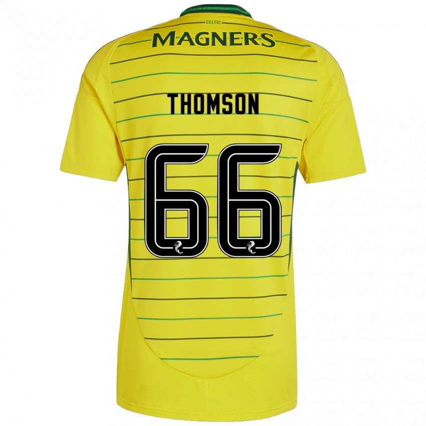 Niño Camiseta Corey Thomson #66 Amarillo 2ª Equipación 2024/25 La Camisa Perú