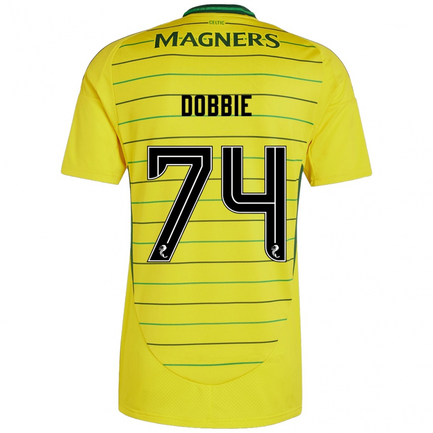 Niño Camiseta Lewis Dobbie #74 Amarillo 2ª Equipación 2024/25 La Camisa Perú