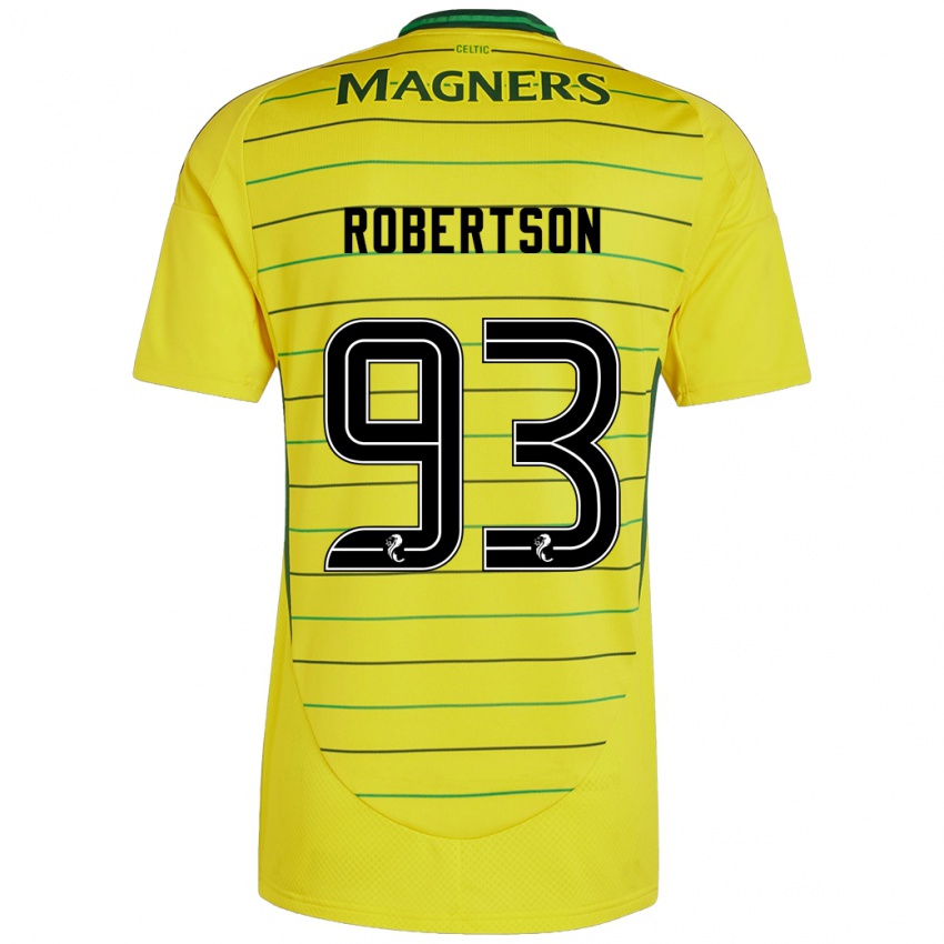 Niño Camiseta Mitchell Robertson #93 Amarillo 2ª Equipación 2024/25 La Camisa Perú