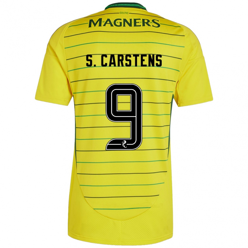 Niño Camiseta Signe Carstens #9 Amarillo 2ª Equipación 2024/25 La Camisa Perú