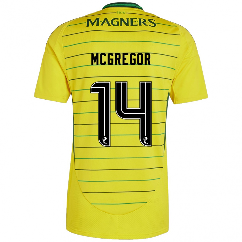 Niño Camiseta Shannon Mcgregor #14 Amarillo 2ª Equipación 2024/25 La Camisa Perú