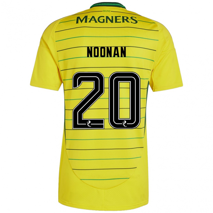 Niño Camiseta Saoirse Noonan #20 Amarillo 2ª Equipación 2024/25 La Camisa Perú