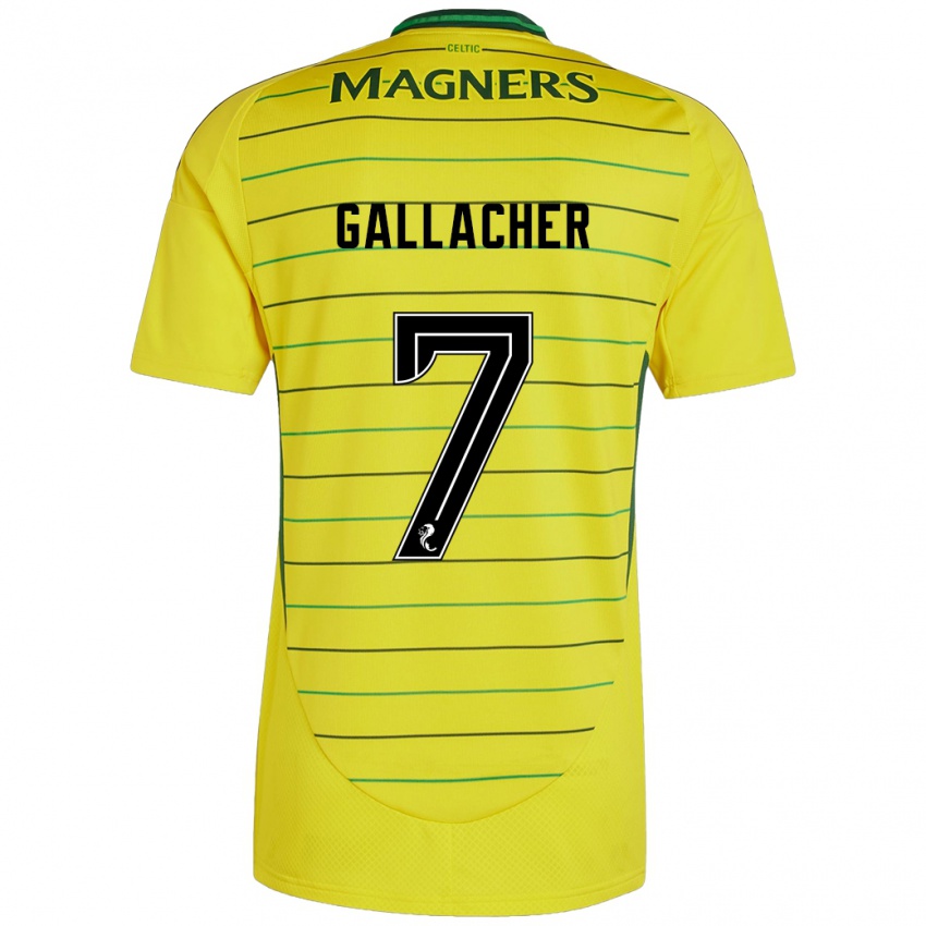 Niño Camiseta Amy Gallacher #7 Amarillo 2ª Equipación 2024/25 La Camisa Perú