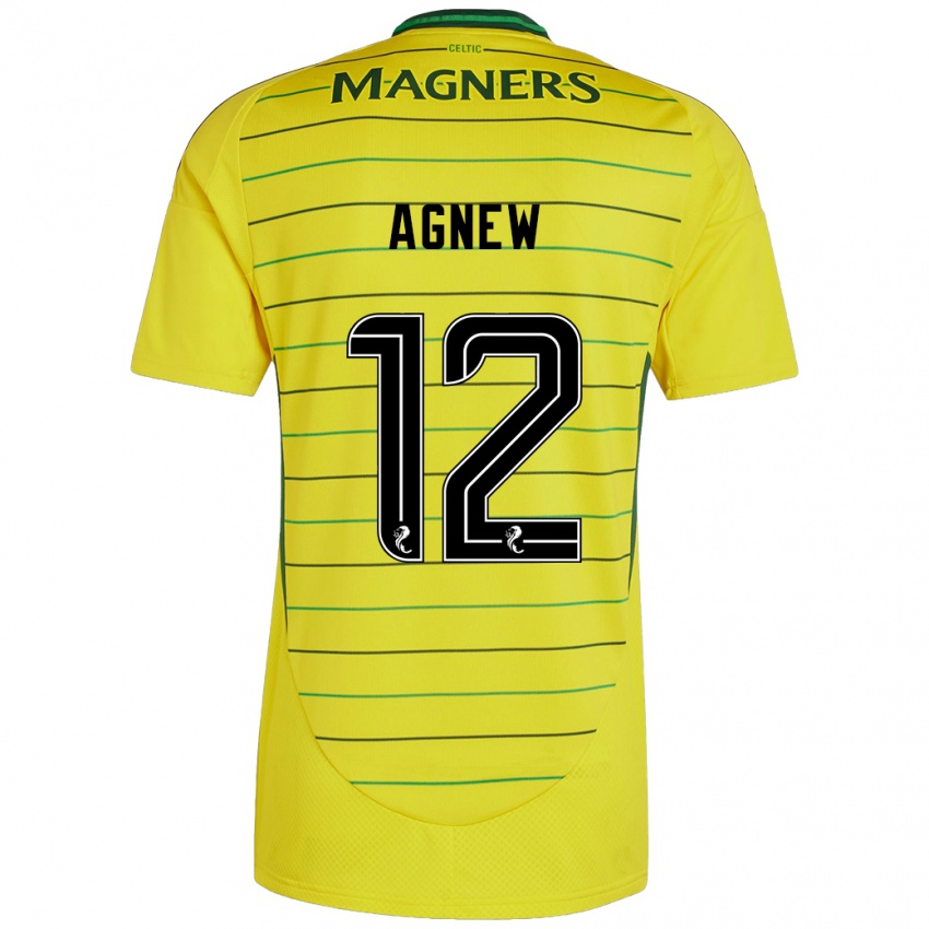 Niño Camiseta Murphy Agnew #12 Amarillo 2ª Equipación 2024/25 La Camisa Perú