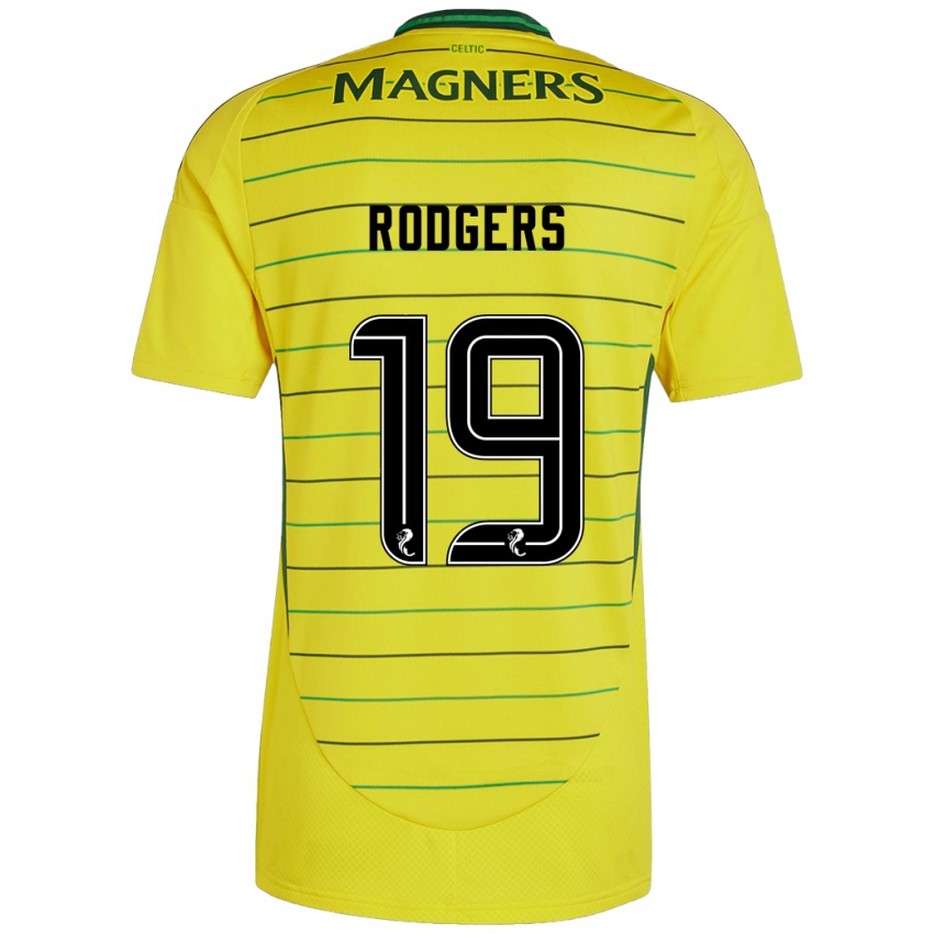 Niño Camiseta Lisa Rodgers #19 Amarillo 2ª Equipación 2024/25 La Camisa Perú