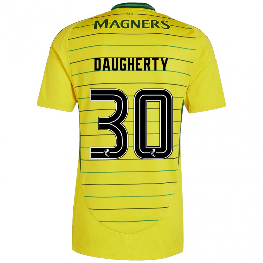 Niño Camiseta Kelsey Daugherty #30 Amarillo 2ª Equipación 2024/25 La Camisa Perú