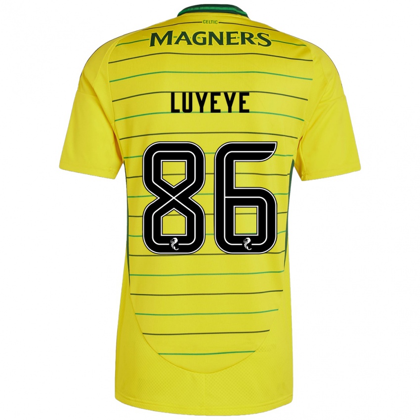 Niño Camiseta Benny-Jackson Luyeye #86 Amarillo 2ª Equipación 2024/25 La Camisa Perú