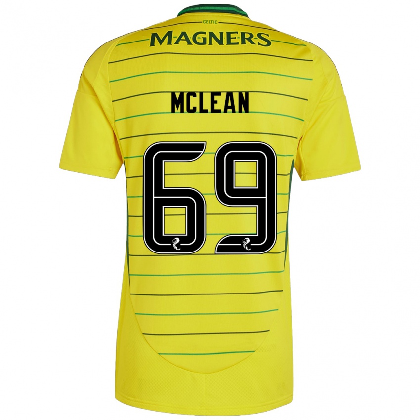 Niño Camiseta Kai Mclean #69 Amarillo 2ª Equipación 2024/25 La Camisa Perú