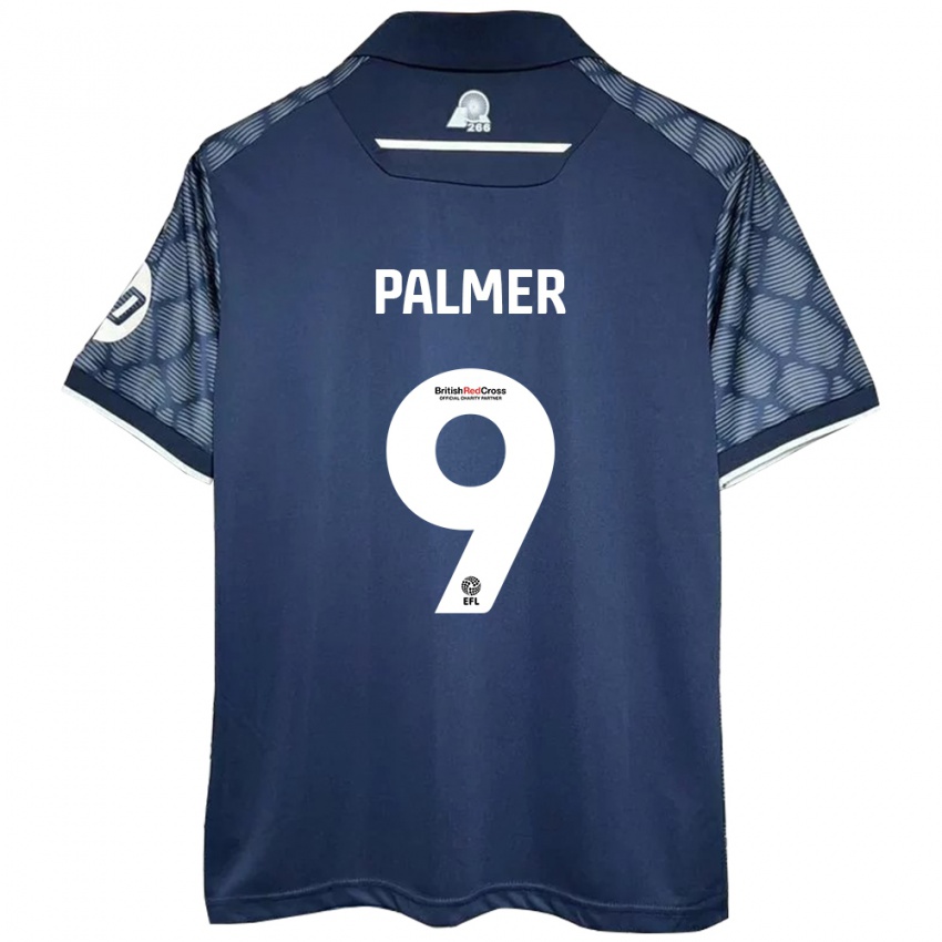 Niño Camiseta Ollie Palmer #9 Negro 2ª Equipación 2024/25 La Camisa Perú