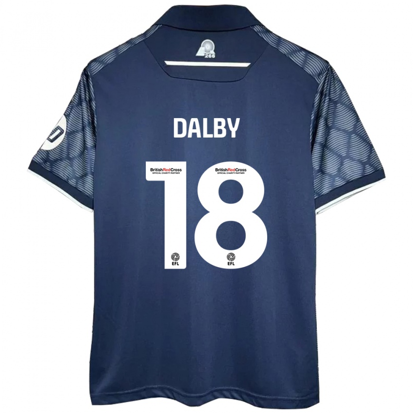 Niño Camiseta Sam Dalby #18 Negro 2ª Equipación 2024/25 La Camisa Perú