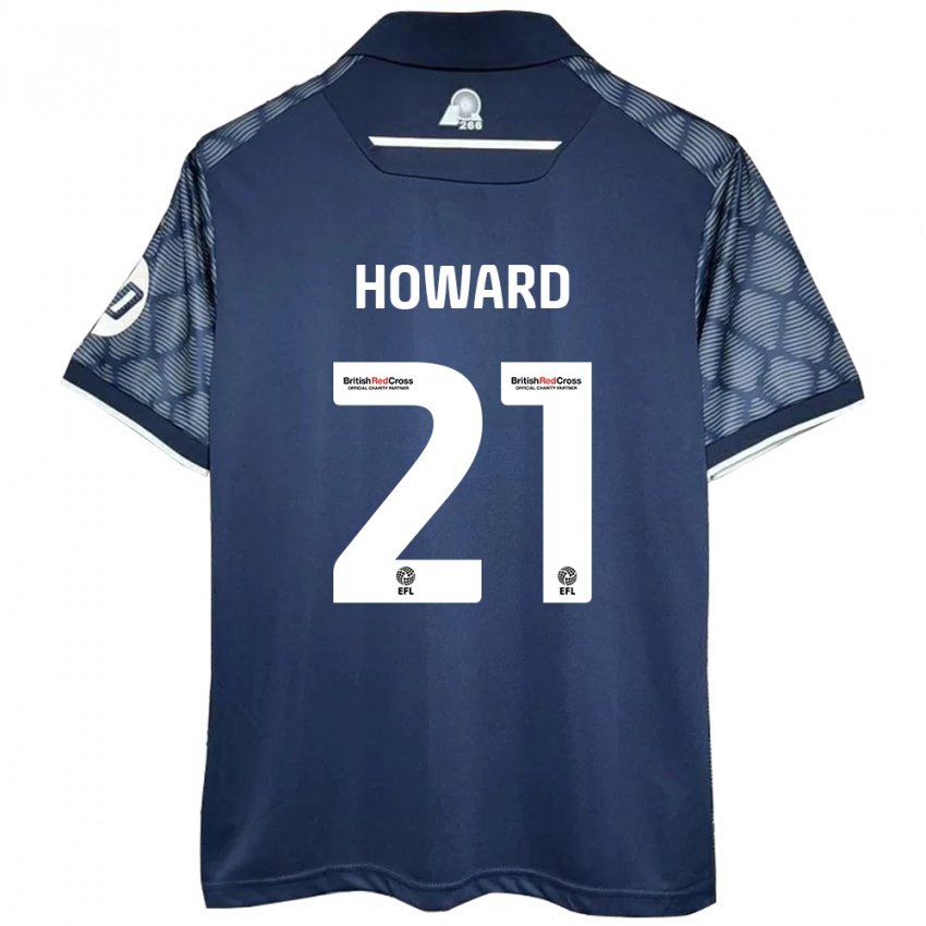 Niño Camiseta Mark Howard #21 Negro 2ª Equipación 2024/25 La Camisa Perú