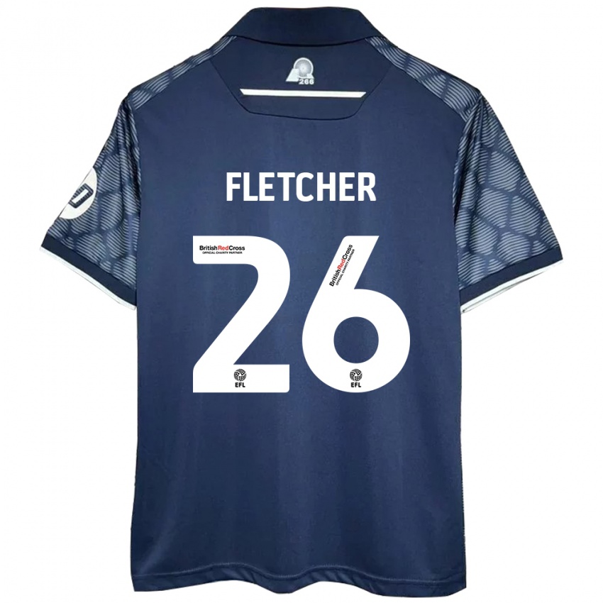 Niño Camiseta Steven Fletcher #26 Negro 2ª Equipación 2024/25 La Camisa Perú