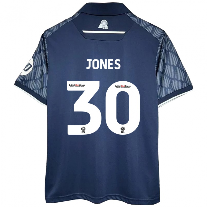 Niño Camiseta James Jones #30 Negro 2ª Equipación 2024/25 La Camisa Perú