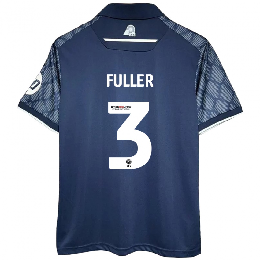 Niño Camiseta Olivia Fuller #3 Negro 2ª Equipación 2024/25 La Camisa Perú