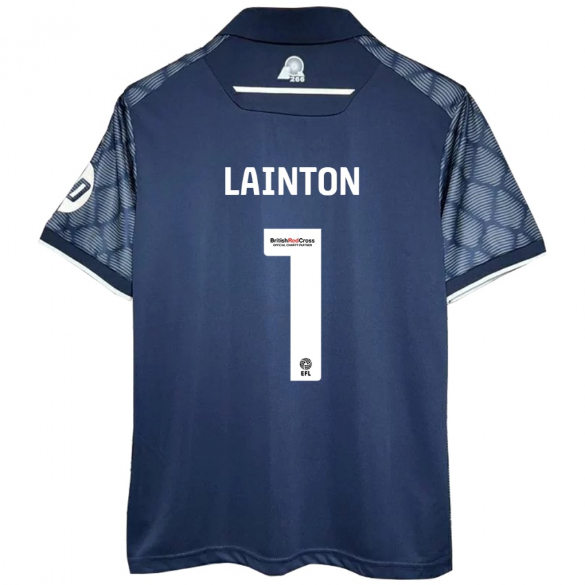 Niño Camiseta Rob Lainton #1 Negro 2ª Equipación 2024/25 La Camisa Perú