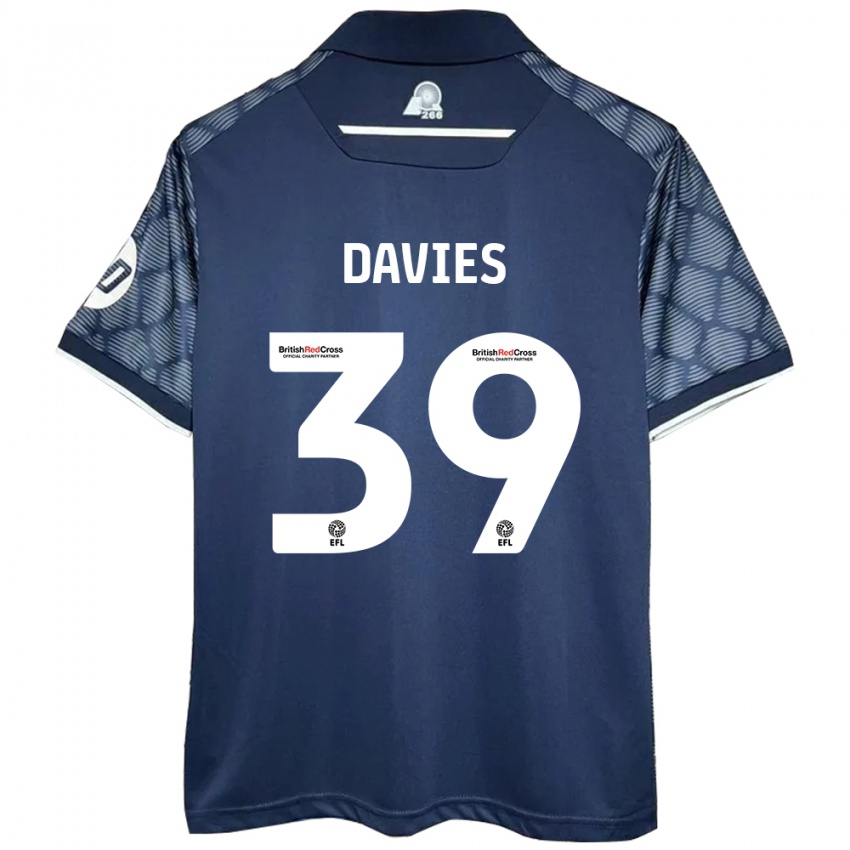 Niño Camiseta Daniel Davies #39 Negro 2ª Equipación 2024/25 La Camisa Perú