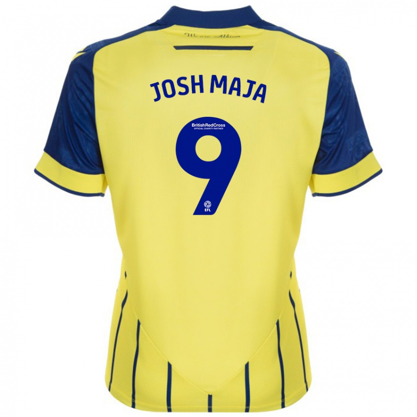 Niño Camiseta Josh Maja #9 Amarillo Azul 2ª Equipación 2024/25 La Camisa Perú