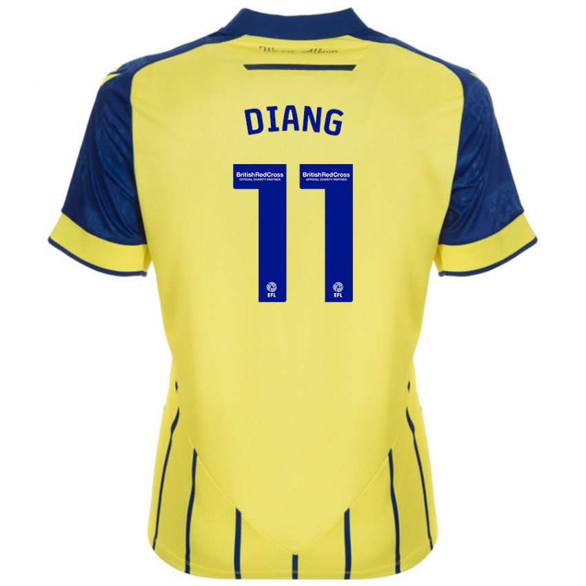 Niño Camiseta Grady Diangana #11 Amarillo Azul 2ª Equipación 2024/25 La Camisa Perú