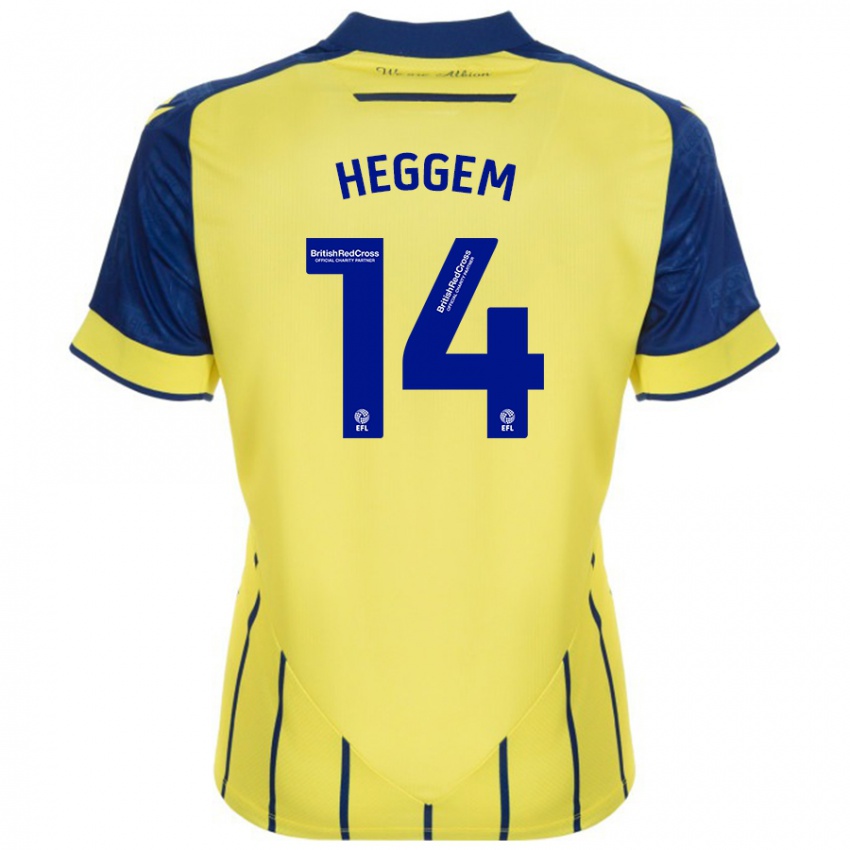 Niño Camiseta Torbjørn Heggem #14 Amarillo Azul 2ª Equipación 2024/25 La Camisa Perú