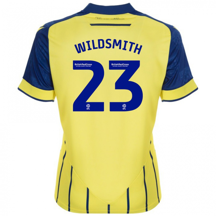 Niño Camiseta Joe Wildsmith #23 Amarillo Azul 2ª Equipación 2024/25 La Camisa Perú