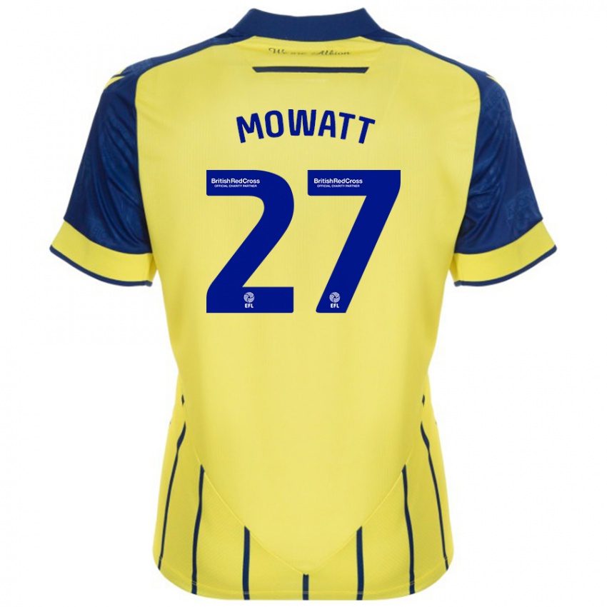 Niño Camiseta Alex Mowatt #27 Amarillo Azul 2ª Equipación 2024/25 La Camisa Perú