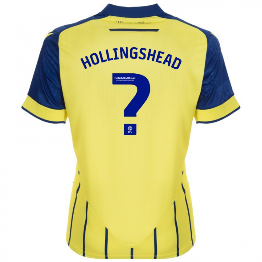 Niño Camiseta Ronnie Hollingshead #0 Amarillo Azul 2ª Equipación 2024/25 La Camisa Perú