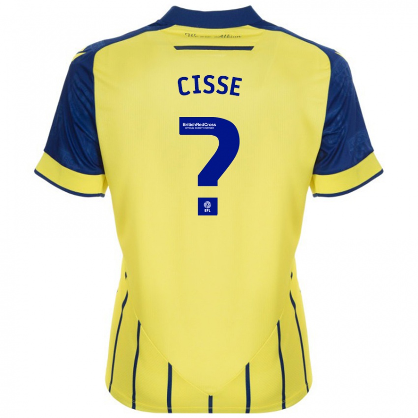 Niño Camiseta Ben Cisse #0 Amarillo Azul 2ª Equipación 2024/25 La Camisa Perú