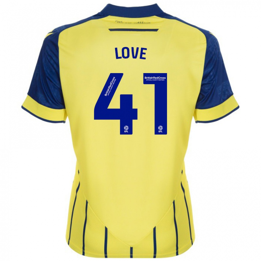 Niño Camiseta Layton Love #41 Amarillo Azul 2ª Equipación 2024/25 La Camisa Perú