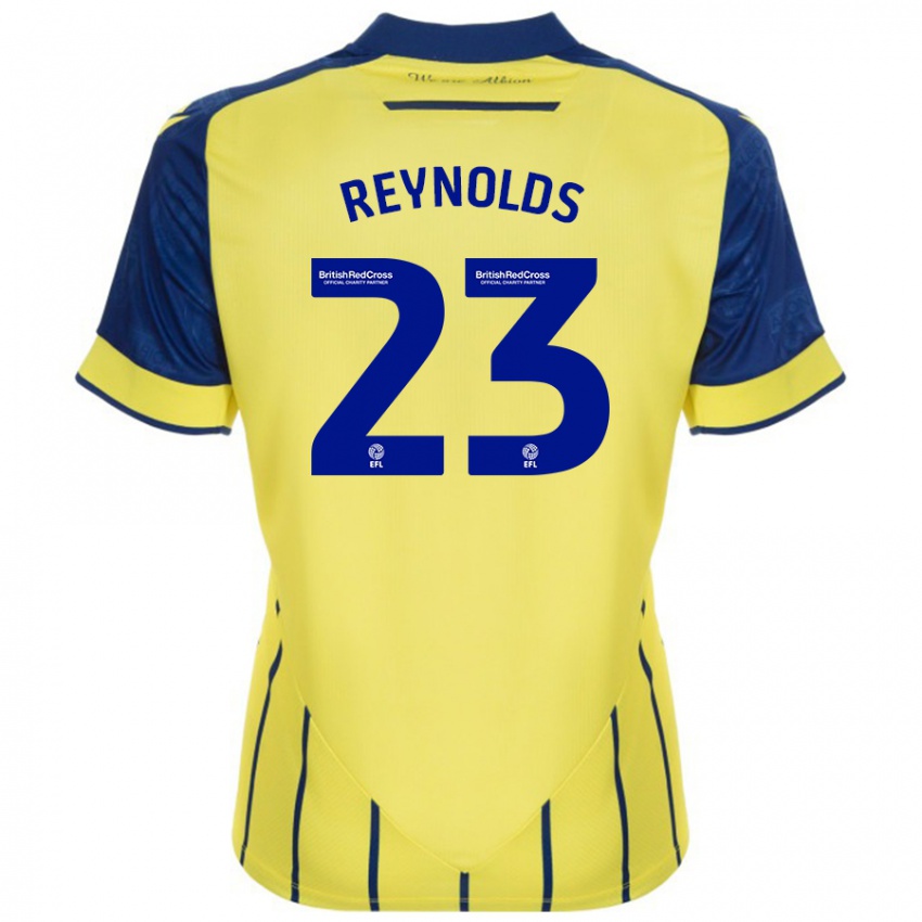 Niño Camiseta Taylor Reynolds #23 Amarillo Azul 2ª Equipación 2024/25 La Camisa Perú