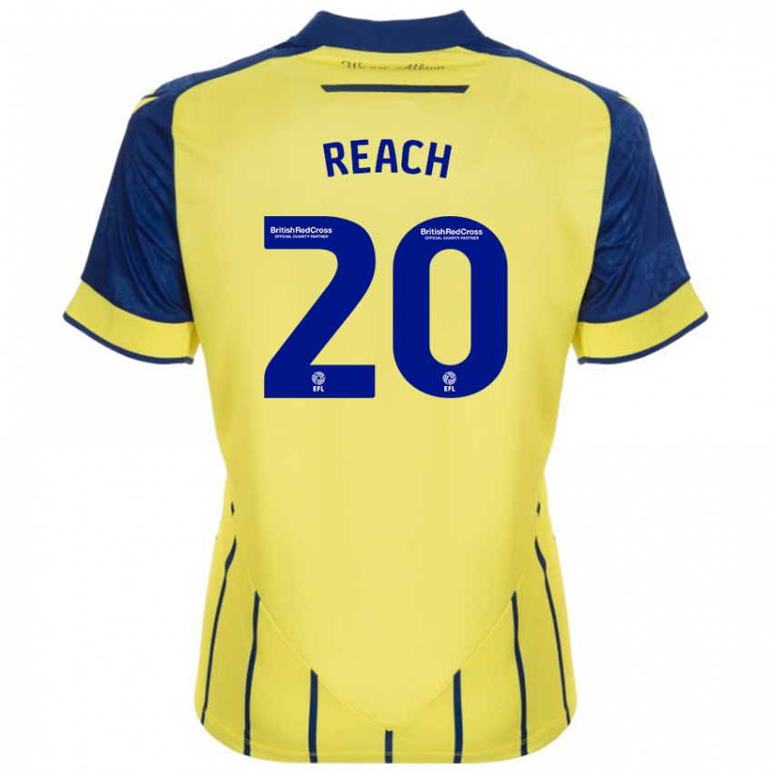 Niño Camiseta Adam Reach #20 Amarillo Azul 2ª Equipación 2024/25 La Camisa Perú