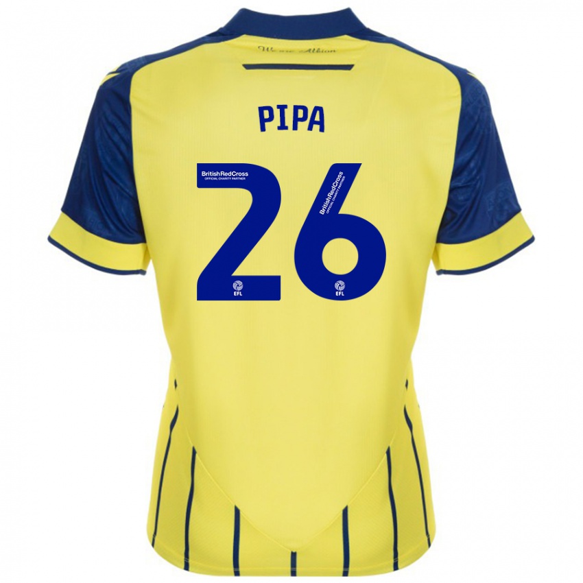 Niño Camiseta Pipa #26 Amarillo Azul 2ª Equipación 2024/25 La Camisa Perú