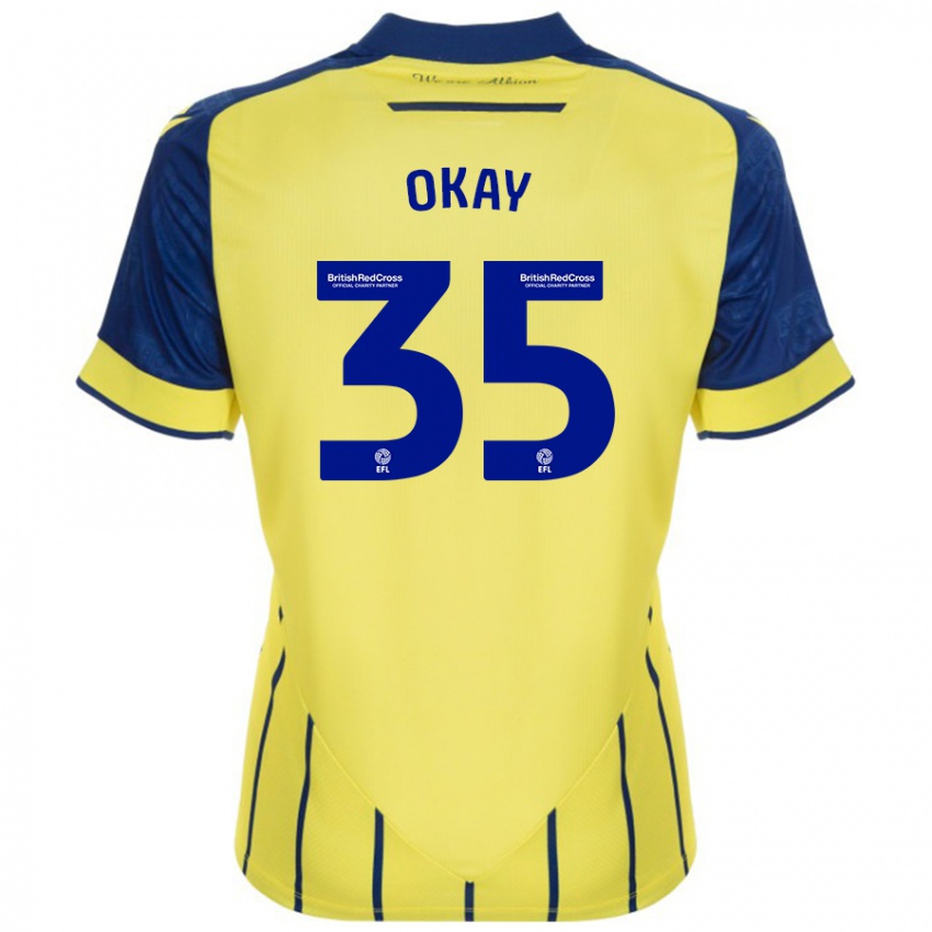 Niño Camiseta Okay Yokuşlu #35 Amarillo Azul 2ª Equipación 2024/25 La Camisa Perú