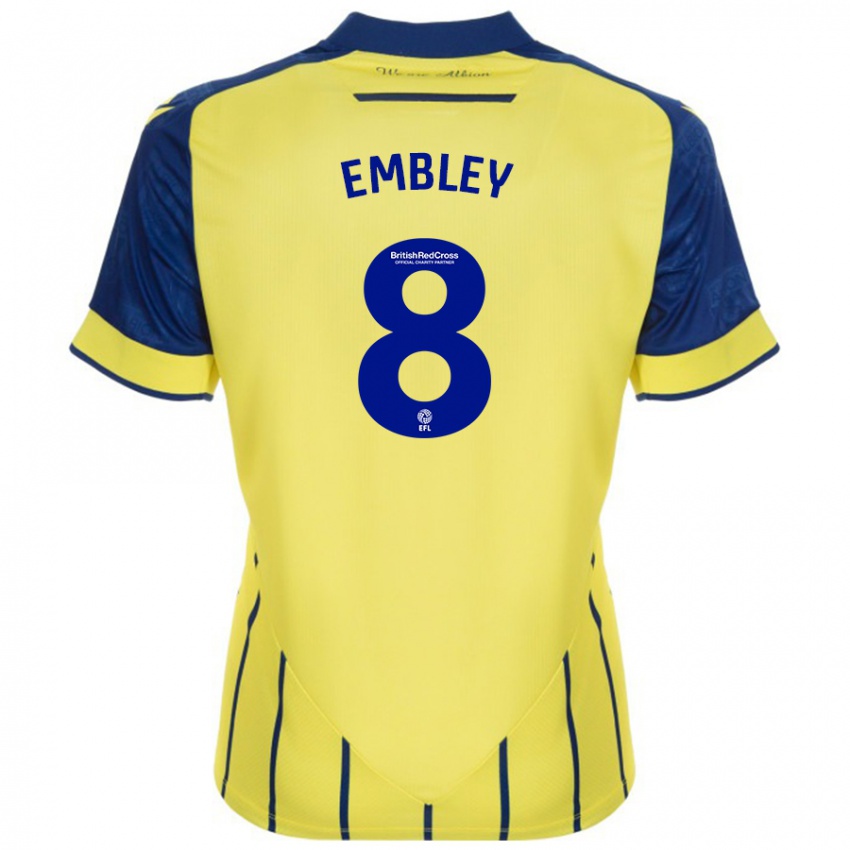 Niño Camiseta Rosie Embley #8 Amarillo Azul 2ª Equipación 2024/25 La Camisa Perú