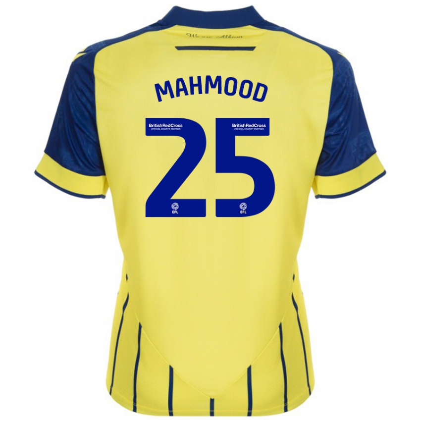 Niño Camiseta Mahmood #25 Amarillo Azul 2ª Equipación 2024/25 La Camisa Perú